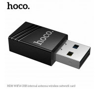 Hoco HI38 WiFi4 USB internal antenna wireless network card, 150Mbps, 2.4Ghz, black
