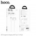 Hoco X103 Type-C to Mag3 magnetic charging cable for laptop, 2m, 140w, оплетка,  white