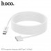Hoco X103 Type-C to Mag3 magnetic charging cable for laptop, 2m, 140w, оплетка,  white