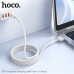 Hoco X103 Type-C to Mag3 magnetic charging cable for laptop, 2m, 140w, оплетка,  white