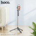 Hoco K19 Soul wireless selfie stick, BT4.0, с треногой, 1.57m, black