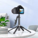 Hoco K21 Stream aluminium alloy live broadcast holder, с треногой, 1.37m, black