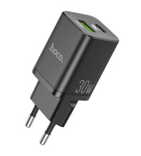 Hoco N13 Bright PD30w + QC3.0 charger (EU), black