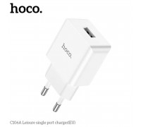 Hoco C106A Star Round 2 USB Charger, 2.4А, 2USB, white