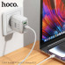 Hoco C136A Rock PD45W (C+U) charger, white
