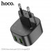 Hoco CS34A Rayo dual-port charger (EU), 2USB, QC3.0 18w, black
