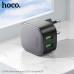 Hoco CS34A Rayo dual-port charger (EU), 2USB, QC3.0 18w, black