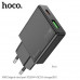 Hoco N38 Delgado dual port PD20w + QC3.0 charger (EU), black