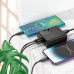Hoco C133A Earl 6-Port PD75W Gan 3C3A charger EU, 3 USB-A + 3 USB-C, PD45w, black