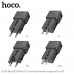 Hoco AC24 Mini PD25W+QC3.0 universal travel charger (C+U) set, C to iP cable, black