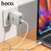 Hoco C139A Rock PD65W (2C+U) charger set, кабель С-С 1м, white
