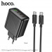 Hoco CS27A Supply PD67W charger set (3C+U), C to C cable, black