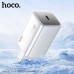 Hoco N48 Glorious PD65w single-port GAN charger, white