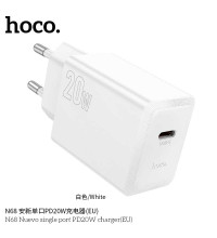 Hoco N68 Nuevo PD20w single port charger (EU), white