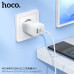 Hoco N69 Nuevo PD20w + QC3.0 dual port charger (EU), white