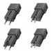 Hoco AC24 Mini PD25W+QC3.0 universal travel charger (C+U) set, C to C cable, black