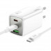 Hoco N49 Glorious PD65w three-port (С+C+U) GAN charger set, with C-C cable 1m, white