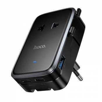 Hoco AC35 Changer 3-port (2C1A) universal ultra-thin conversion charger, 15w, black