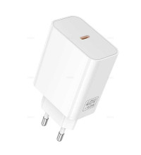 Hoco C162A Source single port PD40w with 60w GAN charger, white