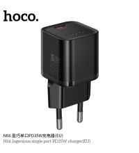 Hoco N66 Ingenious PD35w single port charger, black