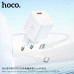 Hoco N66 Ingenious PD35w single port charger set, C-L cable 1m, white
