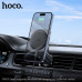 Hoco HW15 Speed magnetic wireless fast charge car holder, в решетку, Qi 15w, black&grey