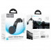 Hoco HW25 Neon magnetic wireless fast charge car holder center consol, на панель, Qi 15w, black