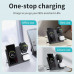 Hoco CQ2 Flash Folding 3-in-1 wireless fast Charger (SAM Watch), black