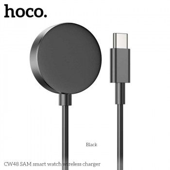 Hoco CW48 SAM smart watch Wireless Charger for SAM Watch 1-5, 1A input, 2.5W QI output, black