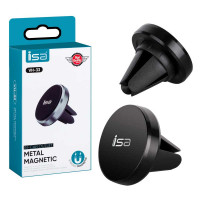 ISA VH-33 Metal Magnetic in-car outlet, в решетку, 122118, черный