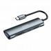 Jokade JC011 5-in-1 Type-C adapter, 3хUSB3.0 + SD & microSD, black