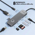 Momax OneLink 8-in-1 USB-C hub (DH18L), Type-C to HDMI 4K60Hz+2xUSB3.2+TF/SD+UCB-C data+PD100w+RJ45