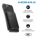 Momax qMAG Q.Pass 10000mAh Magnetic Wireless Battery Pack, 17.5mm, PD20w, Qi2 15w (IP136Q2) black