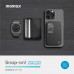 Momax qMAG X 5000mAh Magnetic Wireless Battery Pack, 8.3mm, PD20w, Qi 15w (IP116D) black