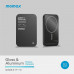 Momax qMAG X 5000mAh Magnetic Wireless Battery Pack, 8.3mm, PD20w, Qi 15w (IP116D) black