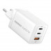 Momax Oneplug UM30EU PD67w GaN Three ports Charger (2C+U), white