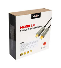 VCOM D3742A HDMI-HDMI 40m Active Optical Cable, 4K60Hz, V2.0, черный