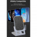 Recci RCW-30 Wireless Charger Desktop Stand, QI 15W, металлическая, grey