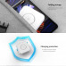 Recci RCW-35 2-in-1 Fordable Wireless Charger, QI 15W, белый