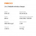 Recci RCW-35 2-in-1 Fordable Wireless Charger, QI 15W, белый