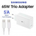 Samsung 65w PD Power Adapter Trio set, U+C+C, кабель С-С 1м (EP-T6530) white