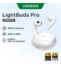 Ugreen WS215 LightBuds Pro ANC Earbuds, LDAC, 7h(32h) (65385) white
