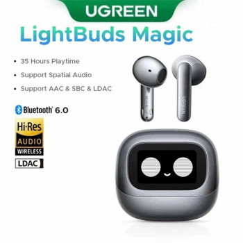 Ugreen WS216 LightBuds Magic Hybrid ANC Earbuds, LDAC, 7h(35h) (75288) grey