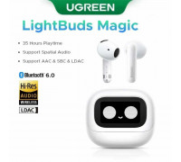 Ugreen WS216 LightBuds Magic Hybrid ANC Earbuds, LDAC, 7h(35h) (65386) white