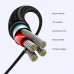 Ugreen USB-A to USB-C 90 Degree Fast Charging Cable, Type-C, угловой, 3A, 1m, US176, 20856, black