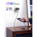 Ugreen USB-A to USB-C 90 Degree Fast Charging Cable, Type-C, угловой, 3A, 1m, US176, 20856, black