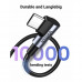 Ugreen USB-A to USB-C 90 Degree Fast Charging Cable, Type-C, угловой, 3A, 1m, US176, 20856, black