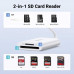 Ugreen CM265 2-in-1 USB-C Card Reader, SD/TF 3.0, 170MB/s (35506) white