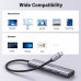 Ugreen USB-C Adapter 5-in-1, 1xUSB3.0+2xUSB2.0+HDMI2.0 4K@30Hz+PD100w, model CM478 (gray)  15459