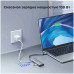 Ugreen USB-C Adapter 5-in-1, 3xUSB3.0+HDMI2.0 4K@60Hz+PD100w, model CM478 (gray)  35178